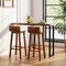 Costway 29" Wood Bar Stools Set of 2/4 with Solid Back & Seat Mid Century Bar Chairs